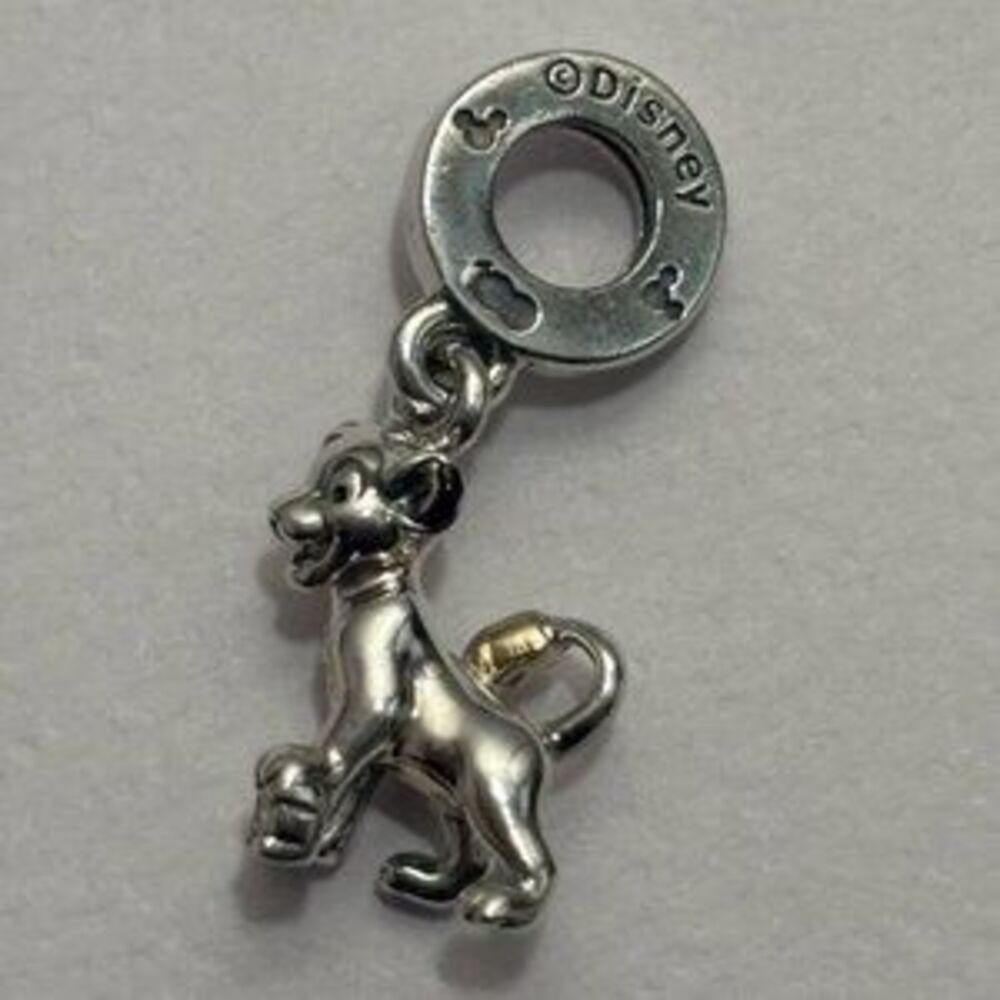 Authentic Pandora Disney 100th Anniversary Simba Lab-Grown Diamond Dangle Charm - Picture 3 of 4